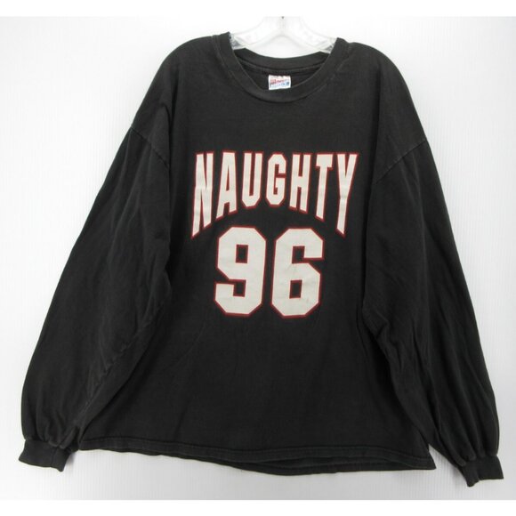 VINTAGE Naughty by Nature Shirt XXL Hanes Hip Hop Tee 90s Double Sided